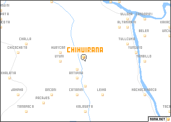 map of Chihuirana