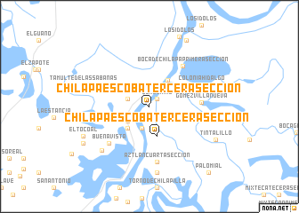 map of Chilapa Escoba Tercera Sección