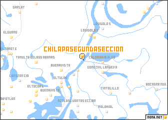 map of Chilapa Segunda Sección