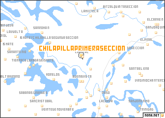 map of Chilapilla Primera Sección