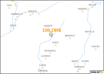 map of Chilcane