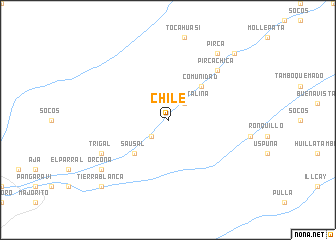 map of Chile