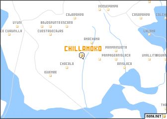 map of Chillamoko