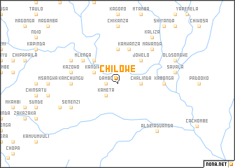 map of Chilowe