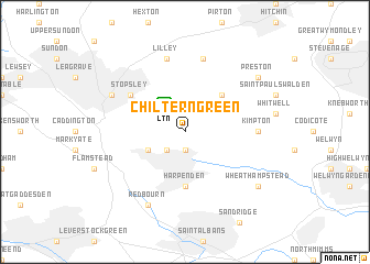 map of Chiltern Green