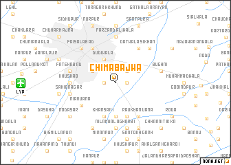 map of Chima Bājwa