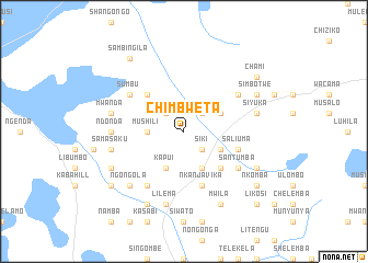 map of Chimbweta