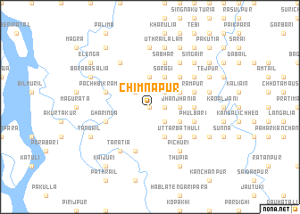 map of Chimnāpur