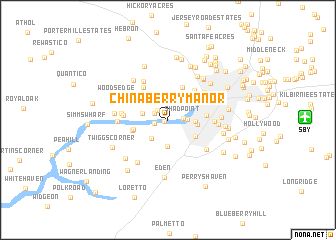 map of Chinaberry Manor