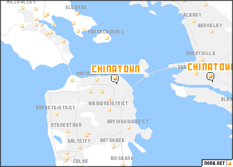 map of Chinatown