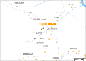 map of Chinchique Bajo