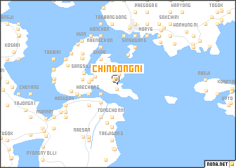 map of Chindong-ni
