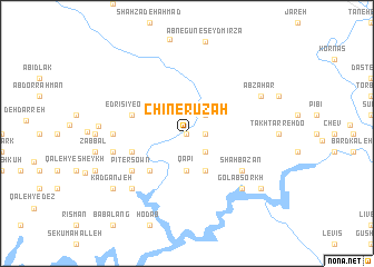 map of Chīn-e Rūzah