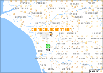 map of Ching-chung-san-ts\