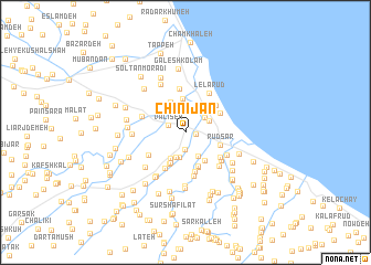 map of Chīnī Jān