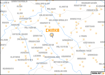 map of Chínka