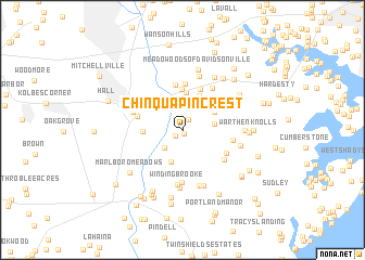 map of Chinquapin Crest