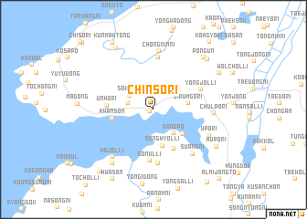 map of Chinsŏ-ri