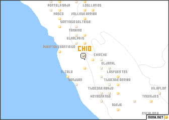 map of Chío