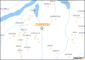 map of Chipendi