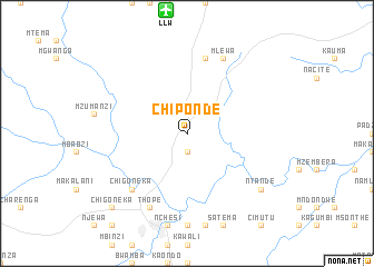 map of Chiponde