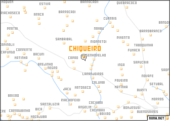 map of Chiqueiro