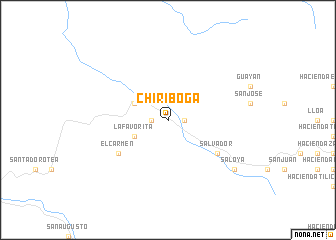 map of Chiriboga