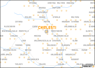 map of Chirleşti