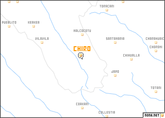 map of Chiro