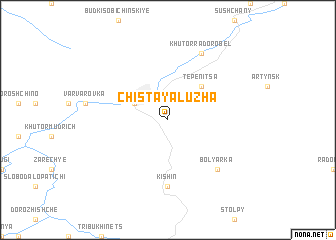 map of Chistaya Luzha