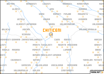 map of Chiticeni