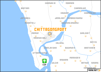 map of Chittagong Port