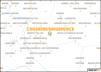 map of Chiusano di San Domenico