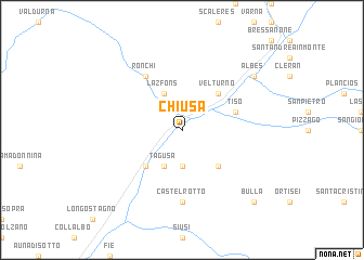 map of Chiusa