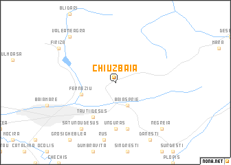 map of Chiuzbaia