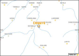 map of Chiwuye