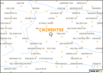 map of Chizhovitse