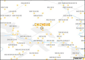 map of Chizhovo