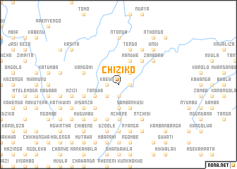 map of Chiziko