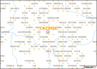 map of Chizonde