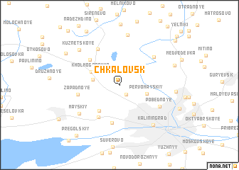 map of Chkalovsk