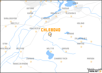 map of Chlebowo