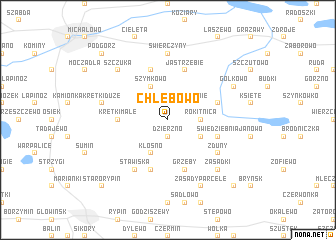 map of Chlebowo