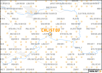 map of Chlístov