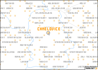 map of Chmelovice