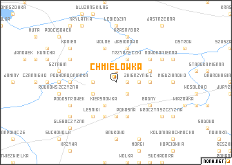 map of Chmielówka