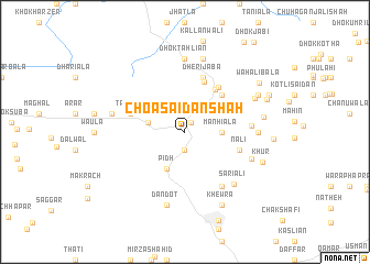 map of Choa Saidān Shāh