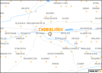 map of Chobielinek