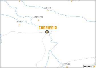 map of Chobienia
