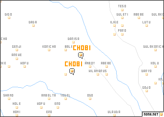 map of Chʼobī